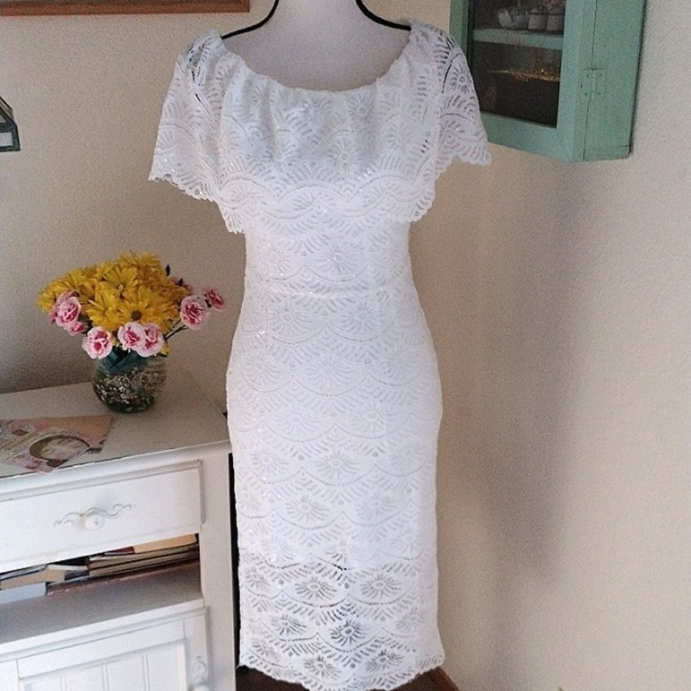 NWT SSXR White Lace Dress